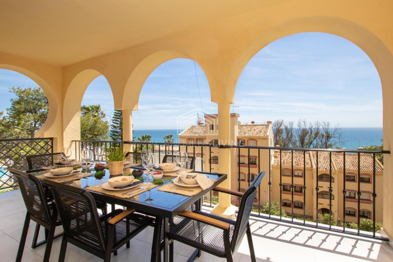 Апартаменты Panoramic Sea Views And Direct Access To The Beach From The Community In Torrenueva Малага Экстерьер фото